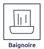 Barre de rideau de douche Baignoire